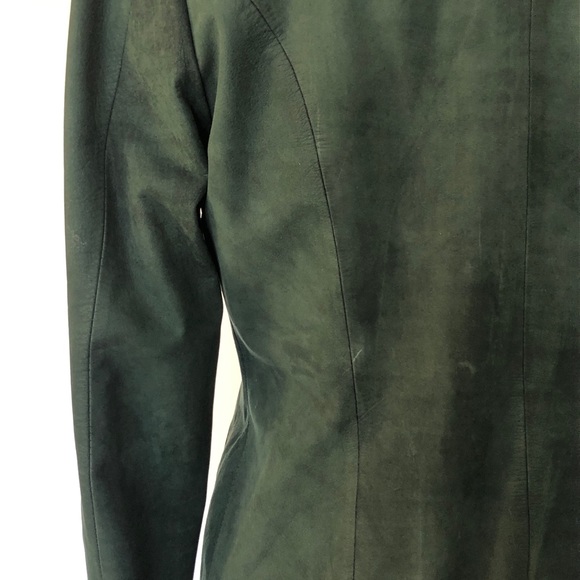 Vintage green leather jacket from Ecuador - Picture 10 of 14